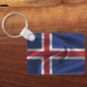 Porte-clés Porte - clé du drapeau islandais (Verso)