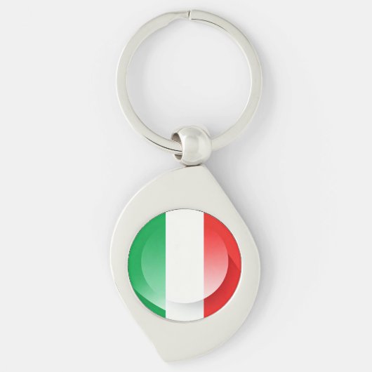 Porte-clés Porte - clé du drapeau italien (Devant)