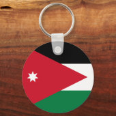 Porte-clés Porte - clé du drapeau jordanien (Recto)