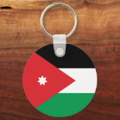 Porte-clés Porte - clé du drapeau jordanien (Recto)