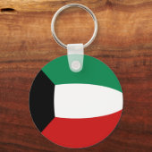 Porte-clés Porte - clé du drapeau koweïtien Fisheye (Recto)