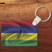 Porte-clés Porte - clé du drapeau mauricien (Recto)