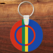 Porte-clés Porte - clé du drapeau Sami (Recto)