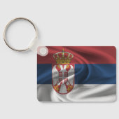 Porte-clés Porte - clé du drapeau serbe (Verso)