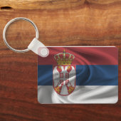 Porte-clés Porte - clé du drapeau serbe (Verso)