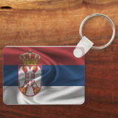 Porte-clés Porte - clé du drapeau serbe (Recto)