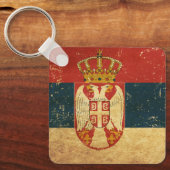 Porte-clés Porte - clé du drapeau serbe (Recto)