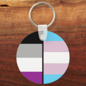 Porte-clés Porte - clé du drapeau sexuel et transsexuel (Recto)
