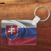 Porte-clés Porte - clé du drapeau slovaque (Recto)