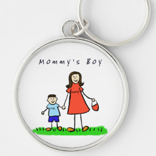Porte-clés Porte - clé du garçon de maman (Brunette Hair)