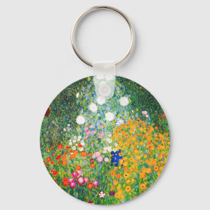 Porte-clés Porte - clé du jardin des fleurs Gustav Klimt