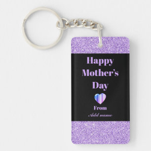 Porte-clés Porte - clé du jour de la mère heureuse personnali