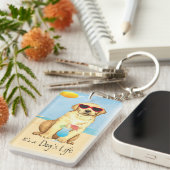 Porte-clés Porte - clé du laboratoire Jaune d'été (Devant droit)