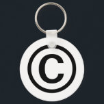 Porte-clés Porte - clé du logo Copyright (noir)<br><div class="desc">Porte - clé circulaire standard avec le symbole copyright. Personnalisable .</div>