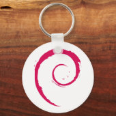 Porte-clés Porte - clé du logo Debian (Recto)