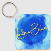 Porte-clés Porte - clé du logo Laine Bleu (Recto)