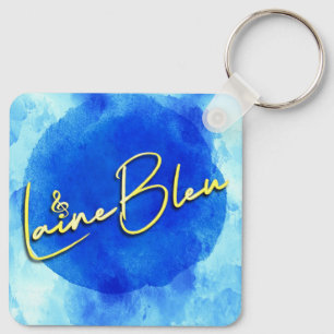 Porte-clés Porte - clé du logo Laine Bleu
