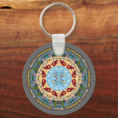 Porte-clés Porte - clé du Maine State Mandala (Recto)