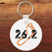 Porte-clés Porte - clé du marathon pieds nus (Recto)