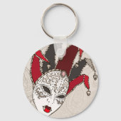Porte-clés Porte - clé du Masque Carnaval Mardi Gras (Verso)
