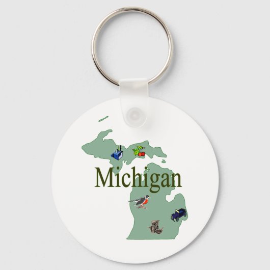 Porte-clés Porte - clé du Michigan (Recto)