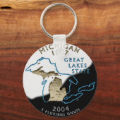 Porte-clés Porte - clé du Michigan (Recto)