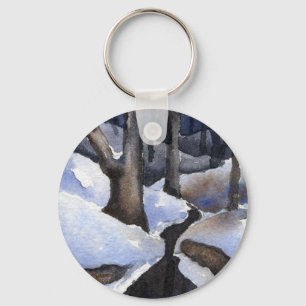 Porte-clés Porte - clé du paysage d'hiver