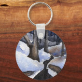 Porte-clés Porte - clé du paysage d'hiver (Recto)