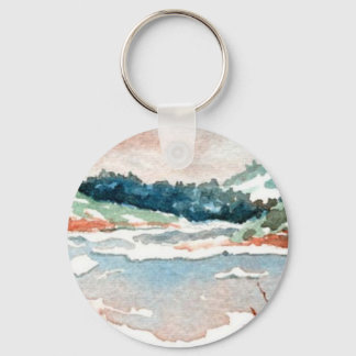 Porte-clés Porte - clé du paysage d'hiver