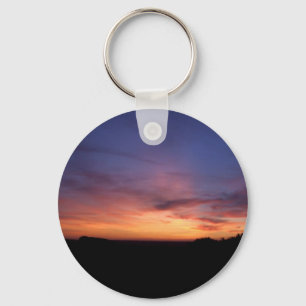 Porte-clés Porte - clé du paysage du coucher du soleil