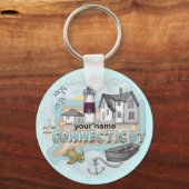 Porte-clés Porte - clé du phare Connecticut (Recto)