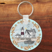 Porte-clés Porte - clé du phare Connecticut Shells (Recto)