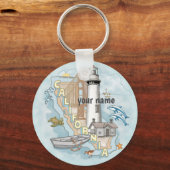 Porte-clés Porte - clé du phare de Californie (Recto)