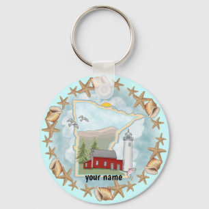 Porte-clés Porte - clé du phare de Minnesota Shells