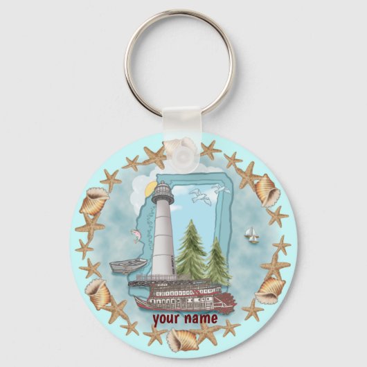 Porte-clés Porte - clé du phare de Mississippi Shells (Recto)