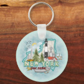 Porte-clés Porte - clé du phare de New York (Recto)