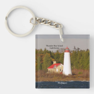 Porte-clés Porte - clé du phare de Thunder Bay Island