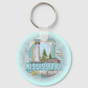 Porte-clés Porte - clé du phare du Mississippi