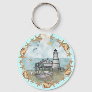 Porte-clés Porte - clé du phare Louisiana Shells