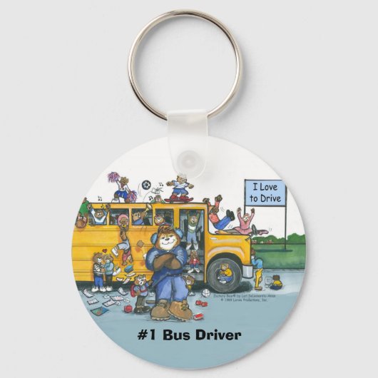 Porte-clés Porte - clé du pilote de bus (Recto)