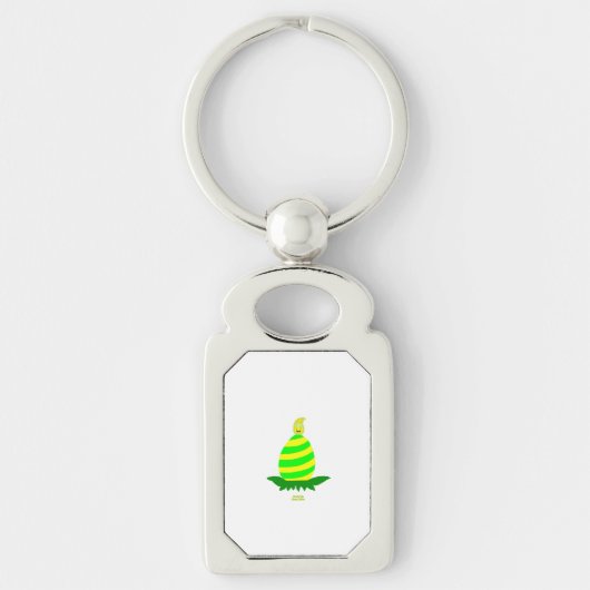Porte-clés Porte - clé du rectangle des souhaits de Pâques (Devant)