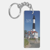 Porte-clés Porte - clé du rectangle du phare Big Sable (Devant gauche)
