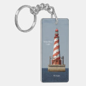 Porte-clés Porte - clé du rectangle du phare White Shoal (Devant gauche)