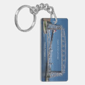Porte-clés Porte - clé du rectangle du pont de levage aérien (Devant gauche)