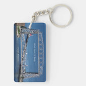 Porte-clés Porte - clé du rectangle du pont de levage aérien (Dos)