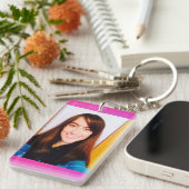 Porte-clés Porte - clé du rectangle photo modèle (Devant droit)