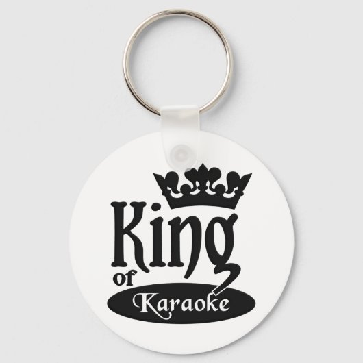 Porte-clés Porte - clé du roi de Karaoké (Recto)