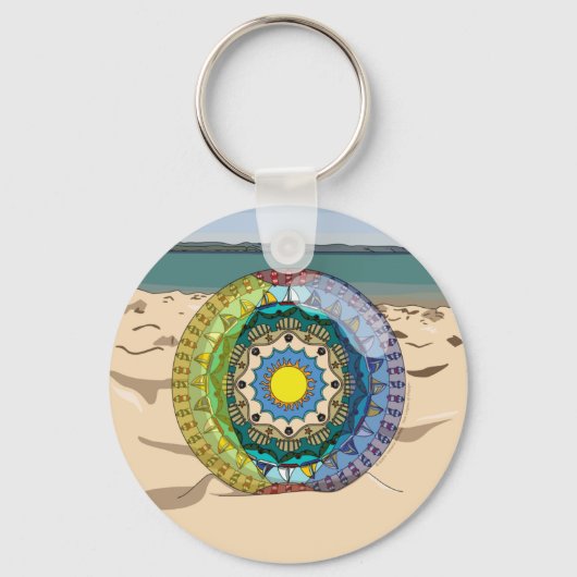 Porte-clés Porte - clé du soleil d'été (Recto)