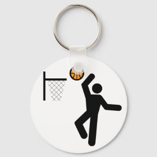 Porte-clés Porte - clé du symbole de basket-ball
