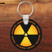 Porte-clés Porte - clé du symbole de rayonnement (Recto)